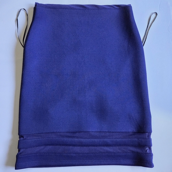 H&M Blue Mesh Panel Sleeveless Bodycon Dress - Picture 6 of 7